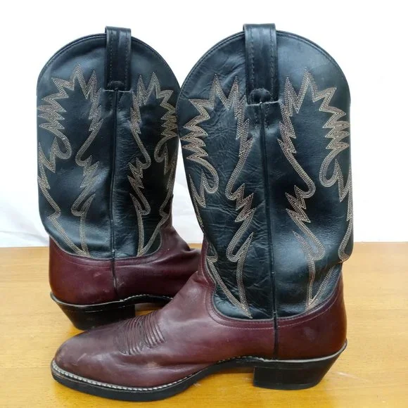Dan Post Two Tone Leather Western Boots Men\'s 8.5 D Embroidered DP2482a_1_1445x.png?v=1700078021 main image 2